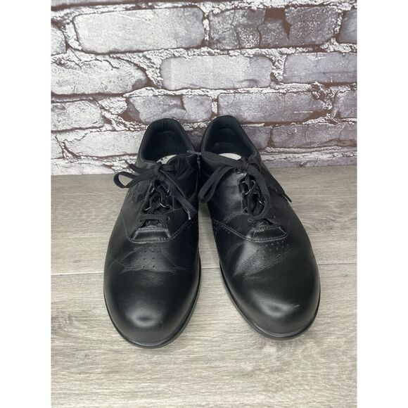 SAS Shoes Free Time Lace Casual Walking Sneakers Black Leather Men 12 W3 US/45EU - Picture 2 of 16